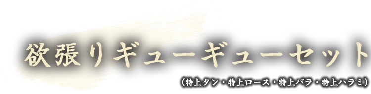 欲張りギューギューセット